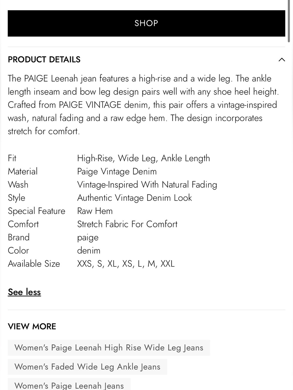 Paige Leenah Ankle High Rise Jean in Medium Henna Wash with Raw Hem - Picture 3 of 10